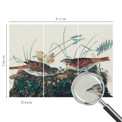 Fototapet barnrum med naturmotiv som skapar en lugn och lekfull atmosfär