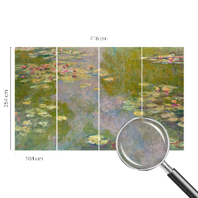 Självhäftande fotovägg Näckrosor