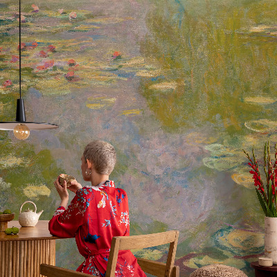 Självhäftande fotovägg Näckrosor