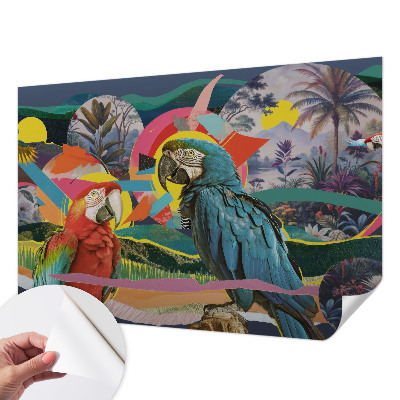 Fototapet barn Exotiska fåglar