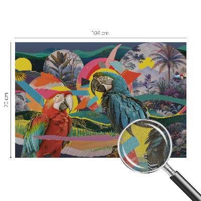 Fototapet barn Exotiska fåglar