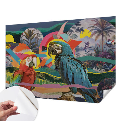 Fototapet barn Exotiska fåglar