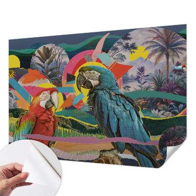 Fototapet barn Exotiska fåglar