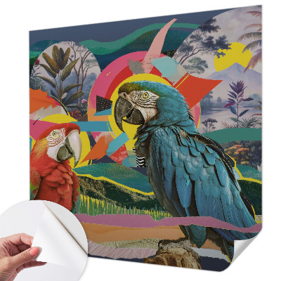 Fototapet barn Exotiska fåglar