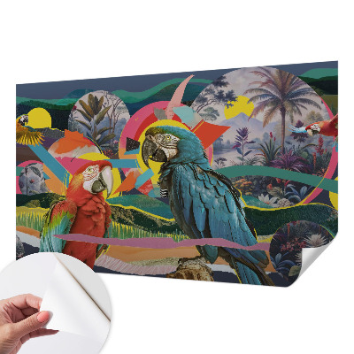 Fototapet barn Exotiska fåglar