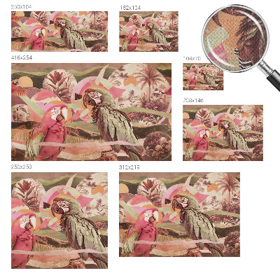 Självhäftande fototapet Tropiska fåglar