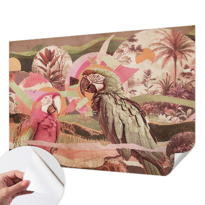 Självhäftande fototapet Tropiska fåglar