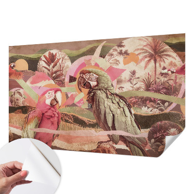 Självhäftande fototapet Tropiska fåglar