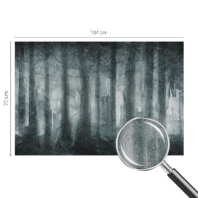 Fototapet barnrum med motiv av en mystisk skog