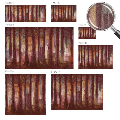 Peel and stick fototapet med motiv av ett mystiskt landskap