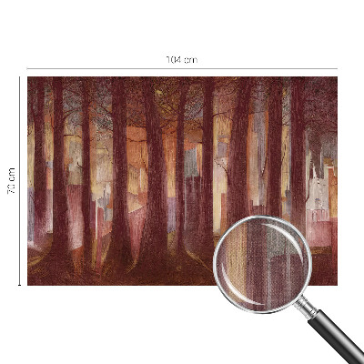 Peel and stick fototapet med motiv av ett mystiskt landskap