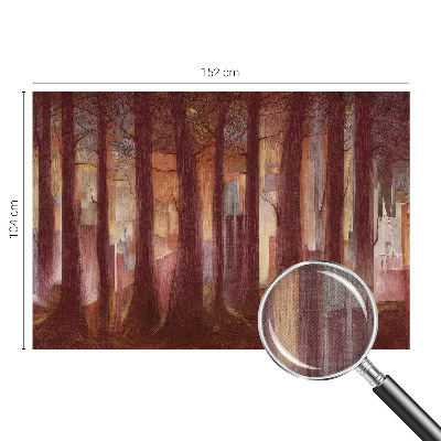 Peel and stick fototapet med motiv av ett mystiskt landskap