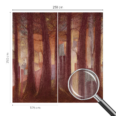 Peel and stick fototapet med motiv av ett mystiskt landskap