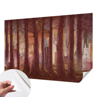 Peel and stick fototapet med motiv av ett mystiskt landskap