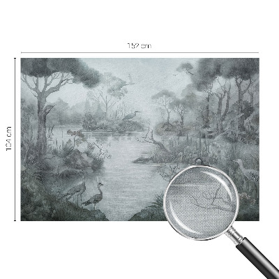 Självhäftande fotovägg med motiv föreställande ett naturlandskap