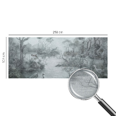Självhäftande fotovägg med motiv föreställande ett naturlandskap