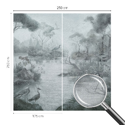 Självhäftande fotovägg med motiv föreställande ett naturlandskap