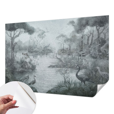 Självhäftande fotovägg med motiv föreställande ett naturlandskap