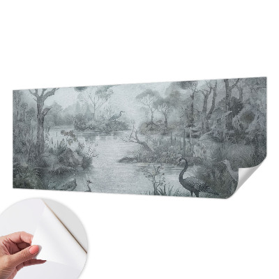 Självhäftande fotovägg med motiv föreställande ett naturlandskap