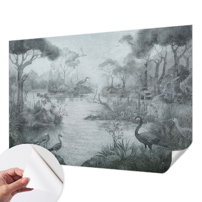Självhäftande fotovägg med motiv föreställande ett naturlandskap