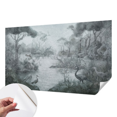 Självhäftande fotovägg med motiv föreställande ett naturlandskap