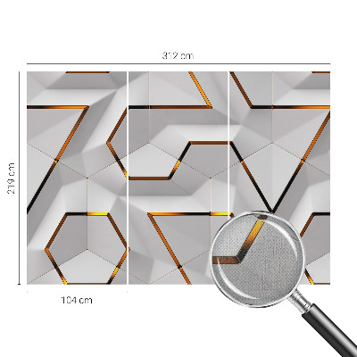 Fototapet för barn med modern geometrisk design