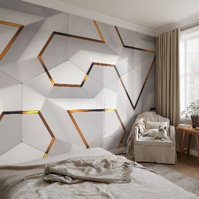 Fototapet för barn med modern geometrisk design