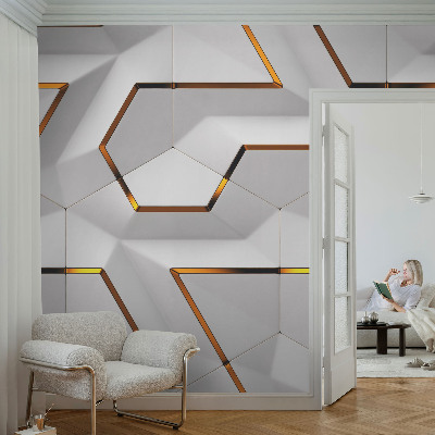 Fototapet för barn med modern geometrisk design
