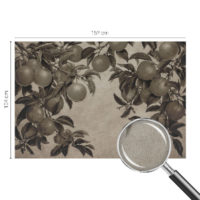 3D fototapet med ett mönster av frukt