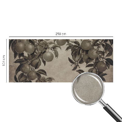 3D fototapet med ett mönster av frukt