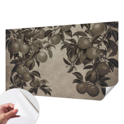 3D fototapet med ett mönster av frukt