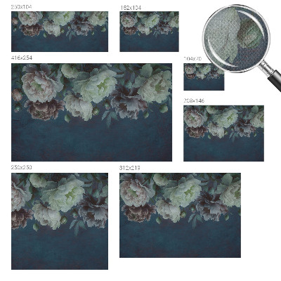 Självhäftande fotovägg Blommig elegans