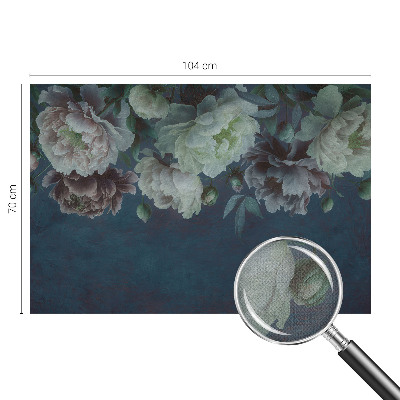 Självhäftande fotovägg med blommigt mönster i elegant design