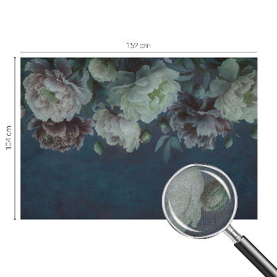 Självhäftande fotovägg med blommigt mönster i elegant design