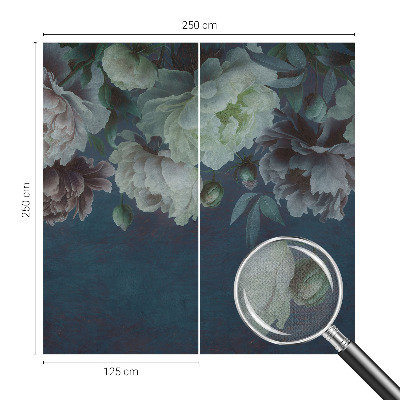 Självhäftande fotovägg med blommigt mönster i elegant design