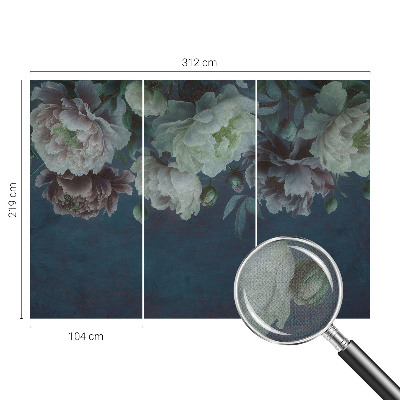 Självhäftande fotovägg Blommig elegans