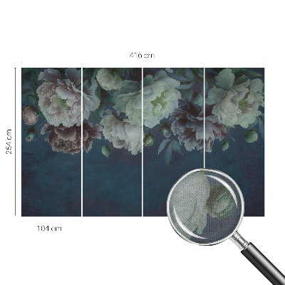 Självhäftande fotovägg Blommig elegans