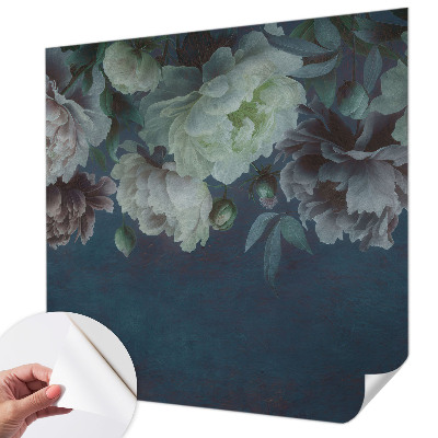 Självhäftande fotovägg med blommigt mönster i elegant design