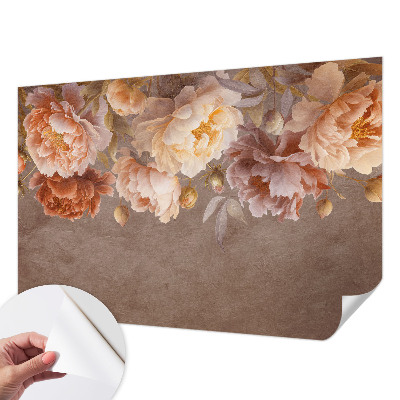 Peel and stick fototapet med blommönster i elegant utförande