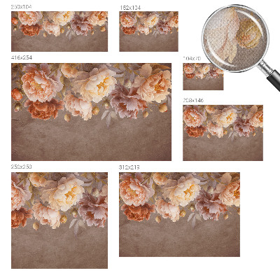 Peel and stick fototapet med blommönster i elegant utförande