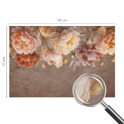 Peel and stick fototapet med blommönster i elegant utförande