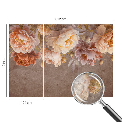 Peel and stick fototapet med blommönster i elegant utförande
