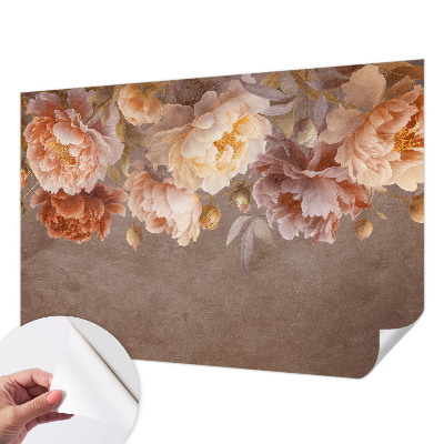 Peel and stick fototapet med blommönster i elegant utförande