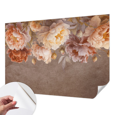 Peel and stick fototapet med blommönster i elegant utförande