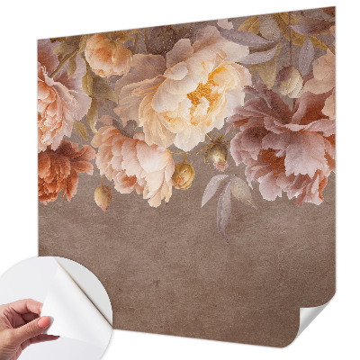 Peel and stick fototapet med blommönster i elegant utförande