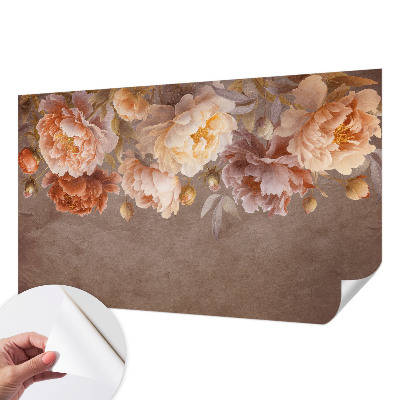 Peel and stick fototapet med blommönster i elegant utförande