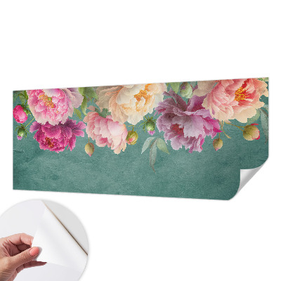 Fototapet för barn med ett blommönster som ger ett mjukt och lekfullt uttryck