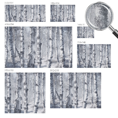 Fototapet barn med frostigt naturmotiv