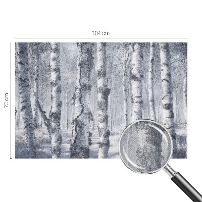 Fototapet barn med frostigt naturmotiv