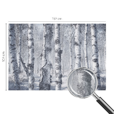 Fototapet barn med frostigt naturmotiv